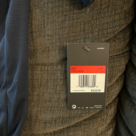 Nike Authentic Cleveland Guardians Baseball Alternate Navy Jersey Men’s Sz: L - Picture 5 of 7